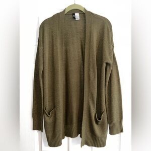 Divided Olive Green Cardigan